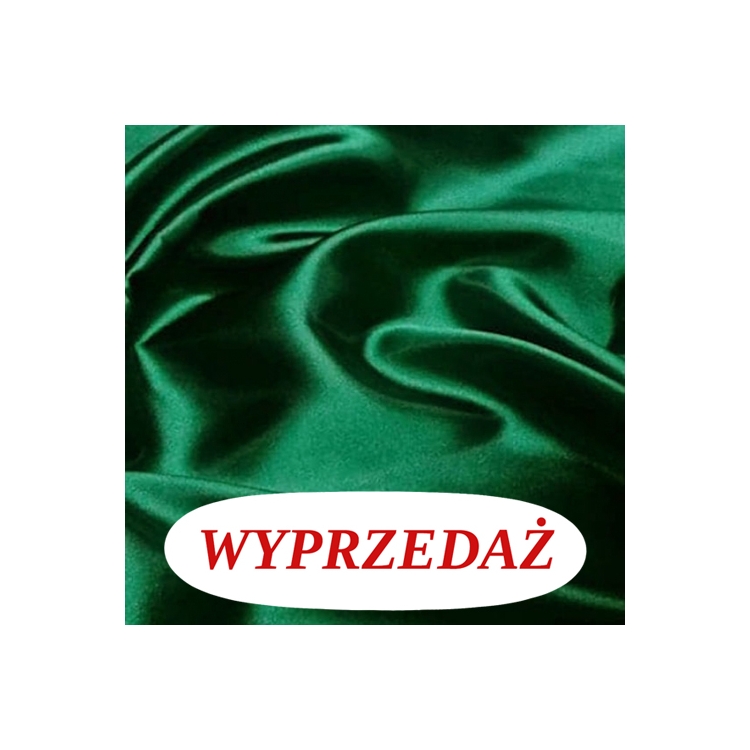 Wyprzedaż prześcieradło Satynowe Atłas bez gumki 160x200- Zieleń butelkowa